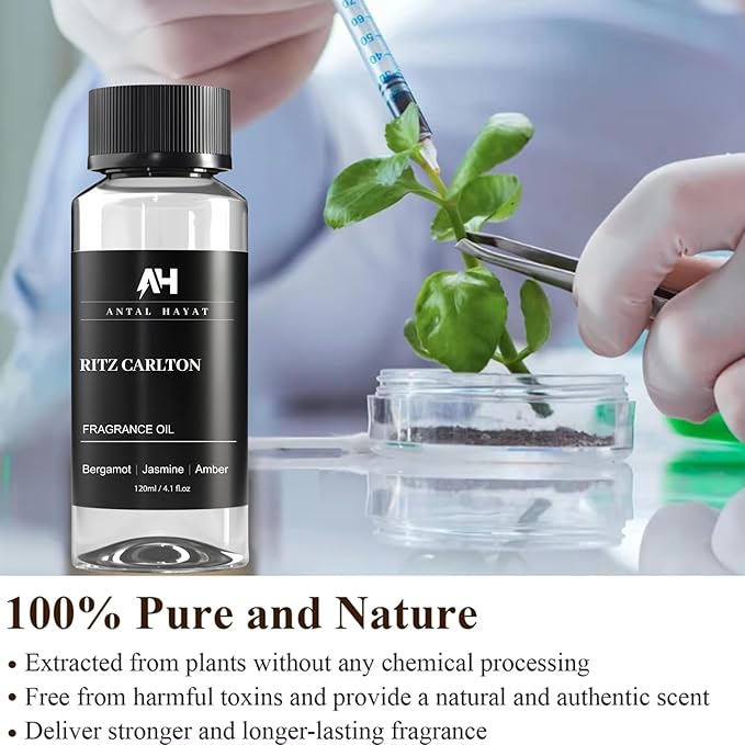 Essential Oil Aromatherapy Inspired by Luxury Hotels - Home Luxury Scent - Antal Hayat Diffuser Oil Scent - Diffuser Oil Blends for Aromatherapy (4.1 Fl Oz, Ritz Carlton)