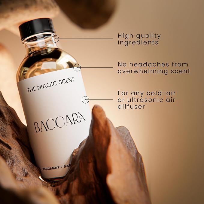 Baccara Diffuser Oil - Hotel & Home Luxury Scents Inspired by Baccarat Rouge - Diffuser Oil Scents for Home Designed for Use in All Diffusers - 4 fl oz, 120 mL