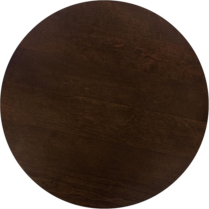 HomePop Lindsay Round Accent Table with Metal Base - Brown