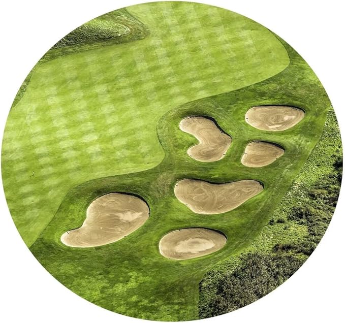chenchenArt Golf Course Canvas Print for Living Room Decor, 12''H x 18''W, Waterproof, Framed Art Print