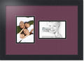 ArtToFrames Double-Multimat-102-815/89-FRBW26079 Collage Photo Frame Double Mat with 2-4x6 Openings and Satin Black Frame