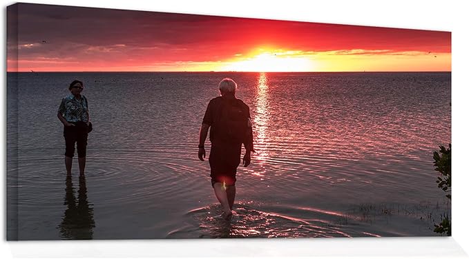 Looife 48"x24" Custom Canvas Prints, Custom Picture Personalized Wall Art with Your Photo on Canvas