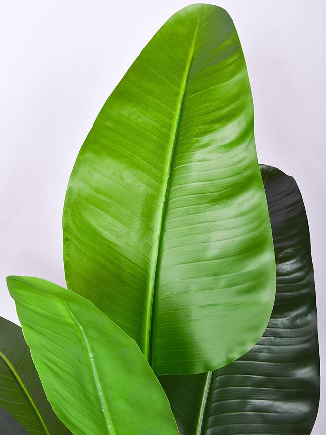 Artificial Bird of Paradise - Fake Plants Indoor Faux Tropical Palm Potted Dypsis Lutescens for Home Office Decor Housewarming (4FT-2Packs)