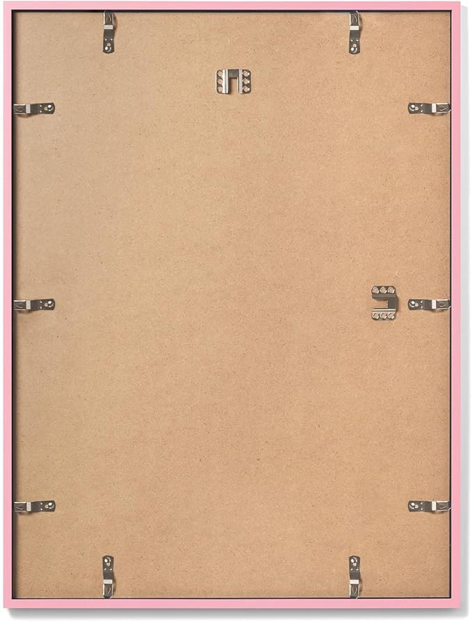 Opposite Wall - 12x16 in - Real Wood Pink Picture Frame - Lightweight, Versatile & Shatterproof - Wall Hanging & Tabletop Photo Frame - Office, Gallery & Home Decor