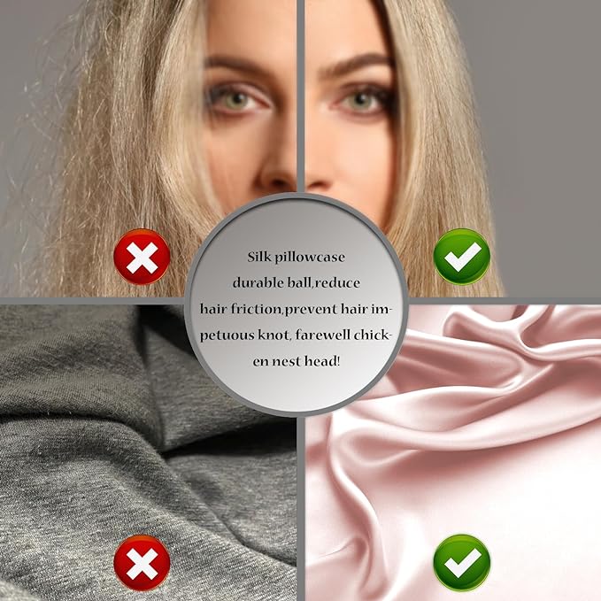 Silk Pillow Cases 2 Pack Soft Breathable and Sliky King Size Pillow Cases Set of 2,Natural Mulberry Satin Silk Pillowcase with Hidden Zipper for Hair and Skin (Coral,20"X 36",2pcs)