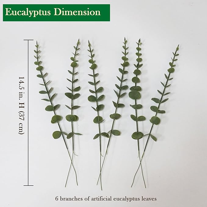 Artificial Outdoor Flowers Fake Plants for Spring Summer Decoration 20 Bundles Silk Morning Glory + 6 Eucalyptus Stems UV Resistant Colorful Faux Flowers for Outside Planter Porch Yard Patio Balcony
