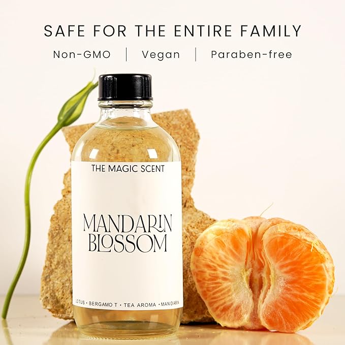 Mandarin Blossom Diffuser Oil - Hotel & Home Luxury Scents Inspired by St. Regis Hotel, Maldives - Diffuser Oil Scents for Home Designed for Use in All Diffusers - 4 fl oz, 120 mL