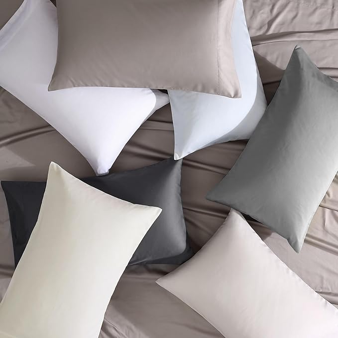 Vera Wang - Queen Sheet Set, Luxury Sateen Cotton Bedding, 800 Thread Count, Soft & Smooth Bedding Set (Charcoal, Queen)