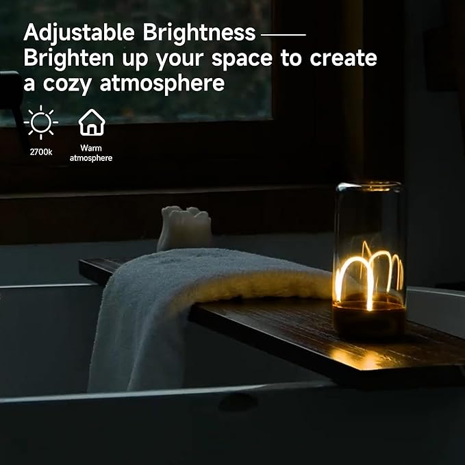 Mini Minimalist Table Lamp Cordless LED Desk Lamp Rechargeable Modern Night Lights Portable Nightstand Lamps Unique Ambient Light Mood Lighting for Bedroom, Beside 2 Packs (Gray+White)