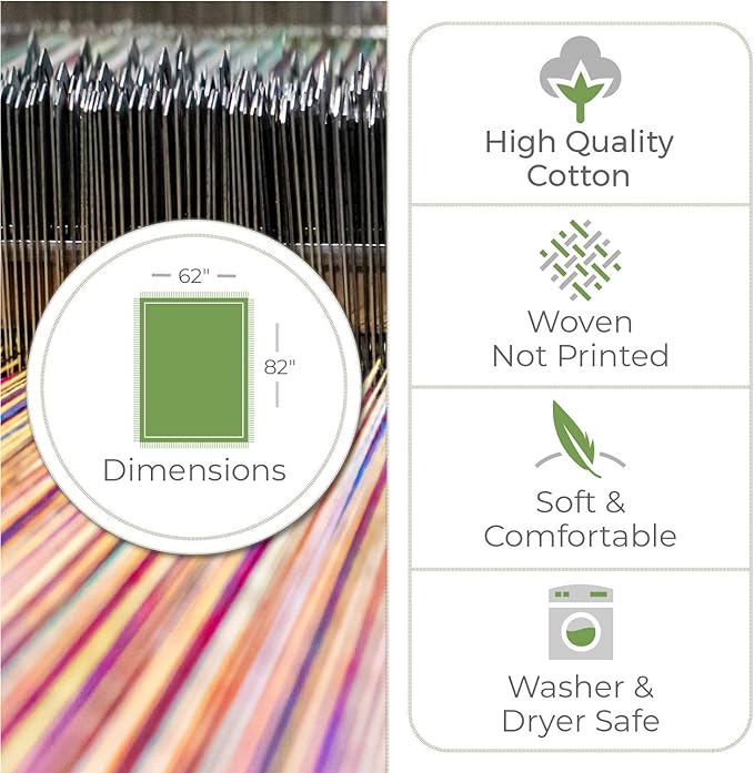 Pure Country Weavers Almond Blossoms Blanket XL by Vincent Van Gogh - Fine Art Gift Tapestry Throw Woven from Cotton - Made in The USA (82x62)