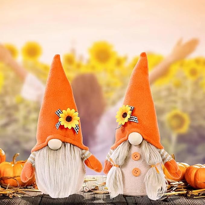 Gnomes Plush Decorations,Fall Decor Fall Gnome Plush Decorations for Home,Handmade Swedish Tomte Doll Mr and Mrs Scandinavian Gnomes,Thanksigiving Gnome Decor, Boy