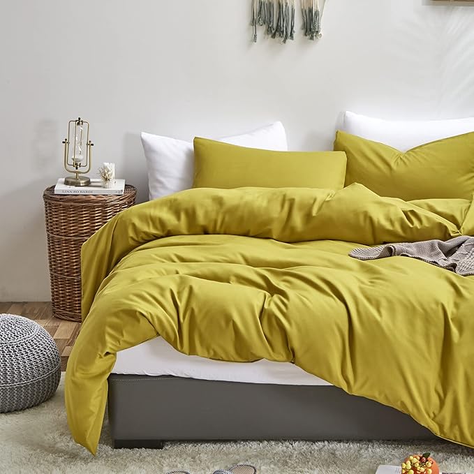 Luxlovery Chartreuse Comforter Set California King Moss Green Bedding Comforter Set Modern Grass Green Soft Breathable Blanket Quilts 3 Piece Bedding Set for Cal King Bed