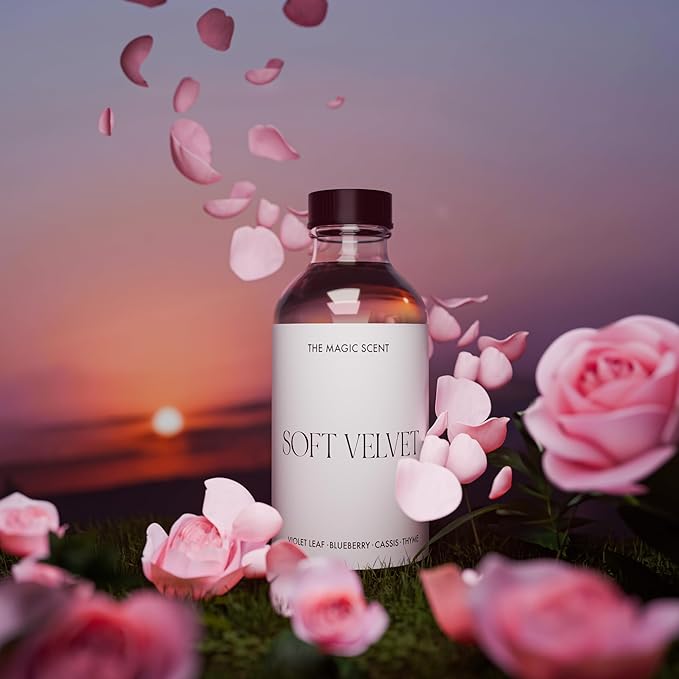 Soft Velvet Diffuser Oil - Hotel & Home Luxury Scents - Diffuser Oil Scents for Home Designed for Use in All Diffusers - 4 fl oz, 120 mL