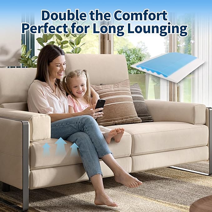 Upgraded Wave Double Layer Sofa Cushion, Couch Support for Sagging Cushions to Repair Sagging Seats, Lift Saggy Seats, Extend Couch's Life, Set of 3