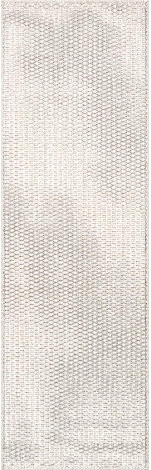 Easy Jute Rugs 2x7 White Color Living Room Indoor Outdoor Runner Rug for Farmhouse Patio and Kitchen Rug High Traffic Washable Easy to Clean Solid Boho Woven Design Outside Carpet (2 x 7)