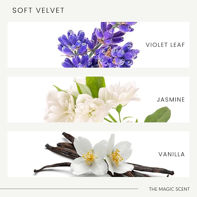 Soft Velvet Diffuser Oil - Hotel & Home Luxury Scents - Diffuser Oil Scents for Home Designed for Use in All Diffusers - 4 fl oz, 120 mL