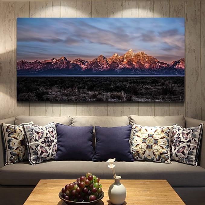 Looife Custom Canvas Wall Art from Your Photo 48x24 inch Frame Personalized Picture Prints Decor Wrapped Canvas Poster for Room Decoration Ready to Hang