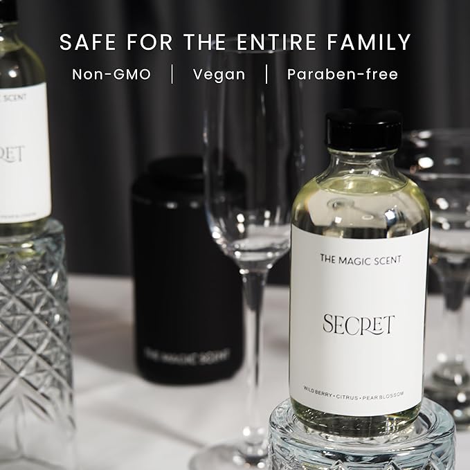 Secret Diffuser Oil - Hotel & Home Luxury Scents - Diffuser Oil Scents for Home Designed for Use in All Diffusers - 4 fl oz, 120 mL