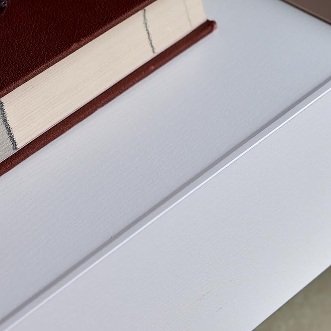 Nightstand with Drawers, Bedside Table with Storage Shelf, Modern Night Stand with Drawer for Bedroom, End Table for Home Living Room Office White