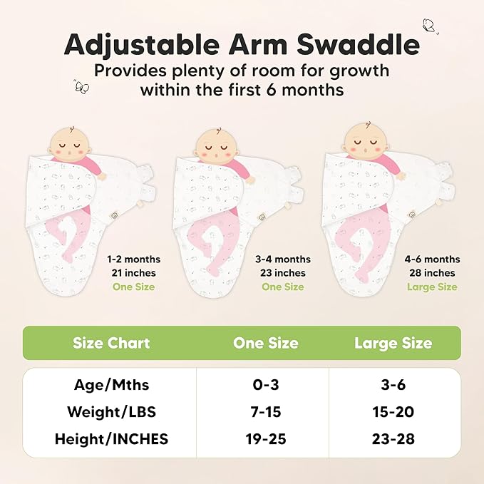 KeaBabies 3-Pack Swaddles for Newborns, Girls, Boys with Hats - Organic Soft Baby Sleep Sacks, Breathable Baby Swaddle 3-6 Months Beanies Set, Premie Infant Sleep Sack 0-3 Months (Bunnies)