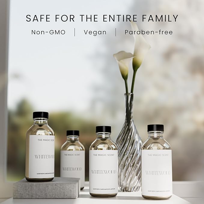 Whitewood Diffuser Oil - Hotel & Home Luxury Scents Inspired by 1 Hotel Miami Beach, Compare to My Way Diffuser Oil Scents for Home, Designed for Use in All Diffusers - 4 fl oz, 120 mL