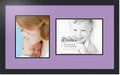 ArtToFrames Collage Photo Frame Double Mat with 1 - 8.5x11^ 8x10 Openings and Satin Black Frame