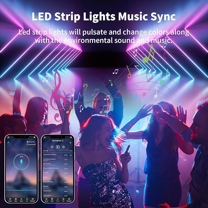 iNextStation RGB Neon LED Strip Lights, 16.4FT 12V Flexible Rope Lights Color Changing Multiple Modes Control with APP & Remote,IP65 Waterproof Neon Lights for Bedroom Decor