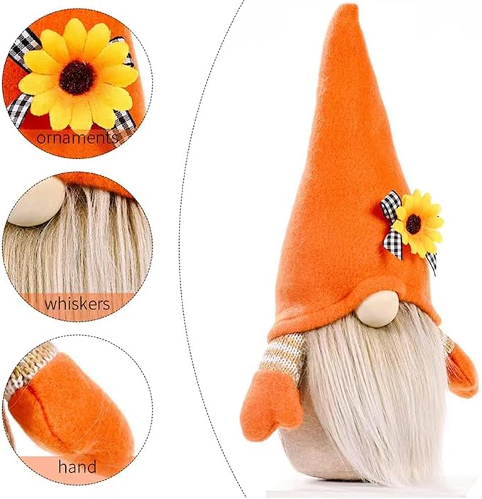 Gnomes Plush Decorations,Fall Decor Fall Gnome Plush Decorations for Home,Handmade Swedish Tomte Doll Mr and Mrs Scandinavian Gnomes,Thanksigiving Gnome Decor, Boy