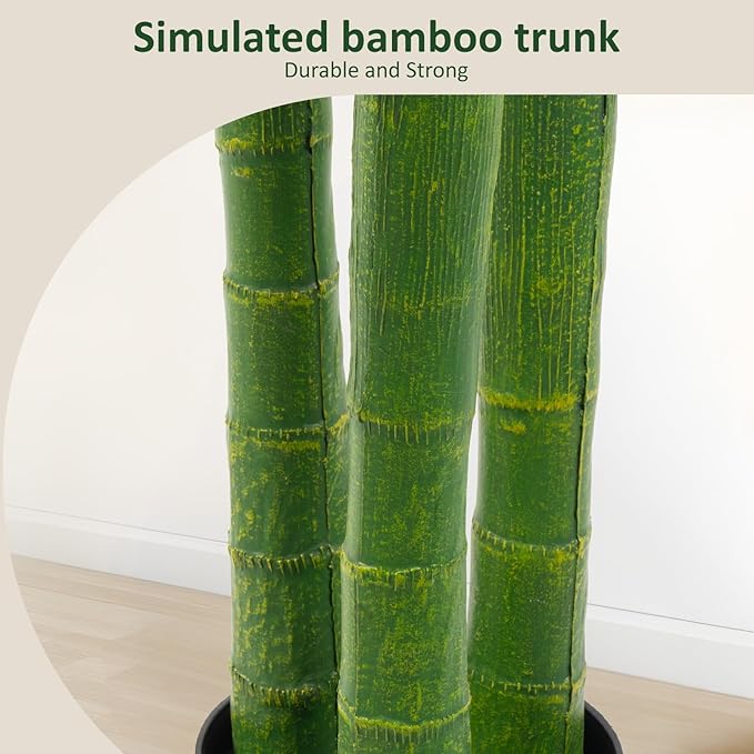 Artificial Palm Tree, Tall Tropical Palm Tree Faux Palm Plant for Indoor Outdoor Office House Living Room Home Decor