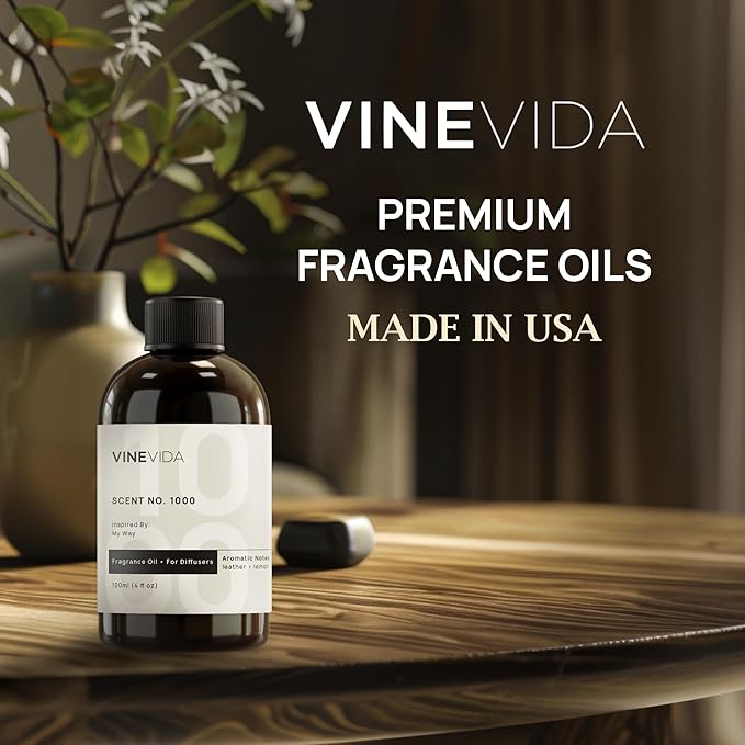 VINEVIDA Fresh Linen Fragrance Oil for Cold Air Diffusers - 16 Fl Oz - Essential Oils for Diffuser Oil Refill & Air Freshener Room Spray