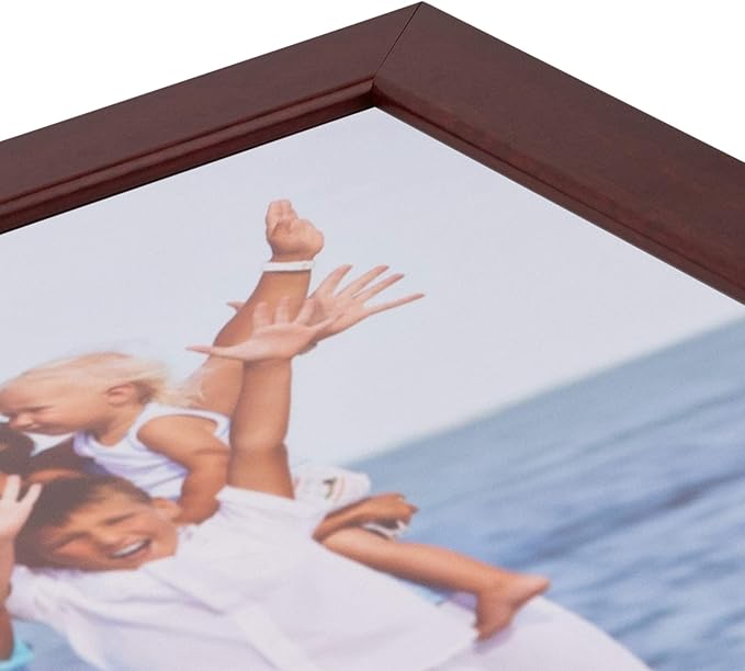 ArtToFrames 24x38 Inch Red Picture Frame, This 1.25 Inch Custom MDF Poster Frame is Cherry, Great for Your Art or Photos - Comes with Economy Acrylic