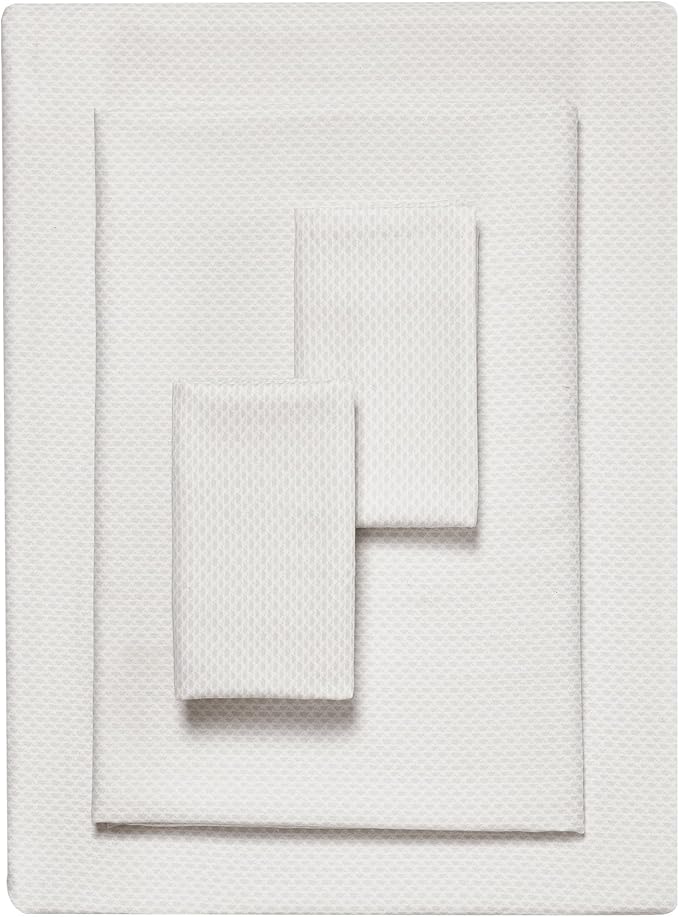 Vera Wang - Queen Sheet Set, Luxury Sateen Cotton Bedding, 800 Thread Count, Soft & Smooth Bedding Set (Lace Ivory, Queen)