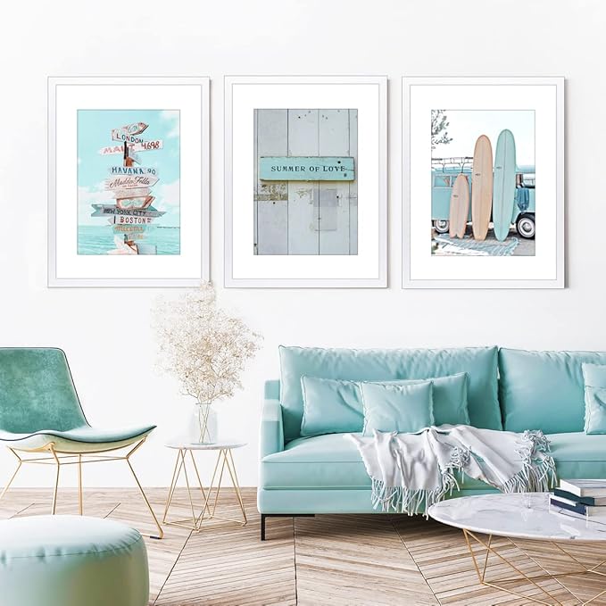 THREELOVE 14x22 Frame White, Display Picture 12x18 with mat or 14x22 Without mat, Photo Poster Picture Frame Wall Mounting Home Decor, 1-PCS