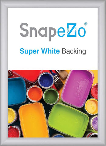 SnapeZo 11.7 x 16.5 (A3 Euro) Silver Poster Frame, Front-Loading, Wall Mount, Aluminum 1" Profile, Sleek Series
