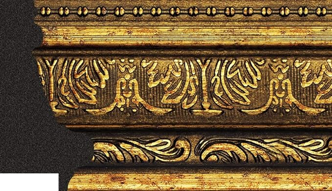 10 x 20 Frame 3-1/2" 10x20 Gold Frame.10x20 Poster Frame.10 x 20 Picture Frames for Wall Mounting.Large Ornate 20x10 Canvas Oil Painting Frames Gothic Vintage Antique Luxury 104.Baroque Wood Alternative-Polystyrene for Photo,Diploma,Puzzle,TV