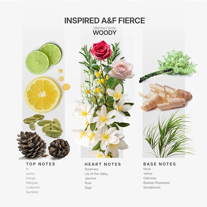 AromaPlan Hotel Scents, Inspired by A+F Fierce 5 Fl Oz (2 Pack) Luxury Aroma & Hotel Fragrance Diffuser Oil- Hotel Diffuser Oil for Aromatherapy- USA Made, Bigger Bottle, Bolder Aroma & Longer Lasting