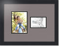 ArtToFrames Collage Photo Frame Double Mat with 1 - 3.5x5^ 5x7 Openings and Satin Black Frame