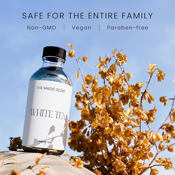 White Tea Diffuser Oil - Hotel & Home Luxury Scents - Diffuser Oil Scents for Home Designed for Use in All Diffusers - 4 fl oz, 120 mL