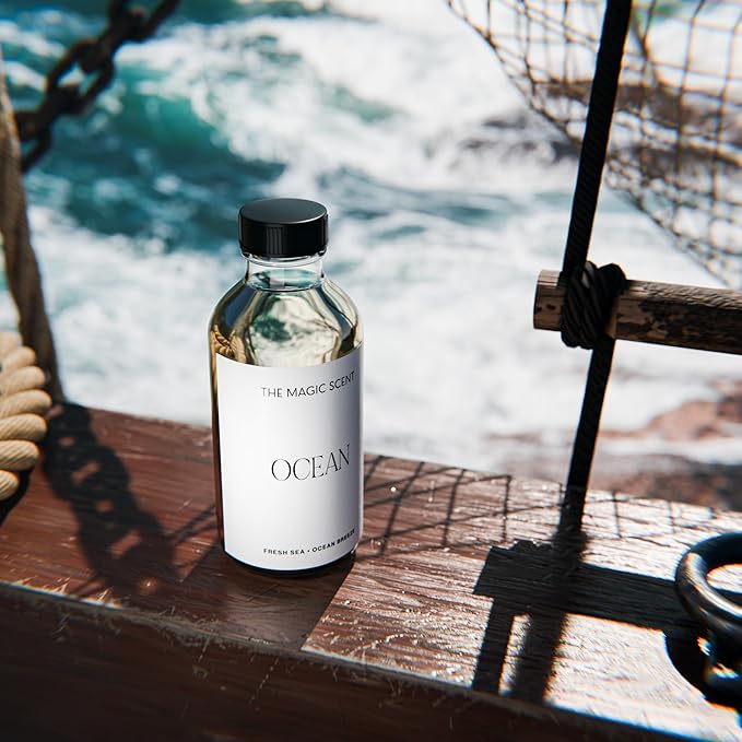 Ocean Diffuser Oil - Hotel & Home Luxury Scents Inspired by Bvlgari Resort, Bali - Oil Scents for Home Designed for Use in All Diffusers - 4 fl oz, 120 mL