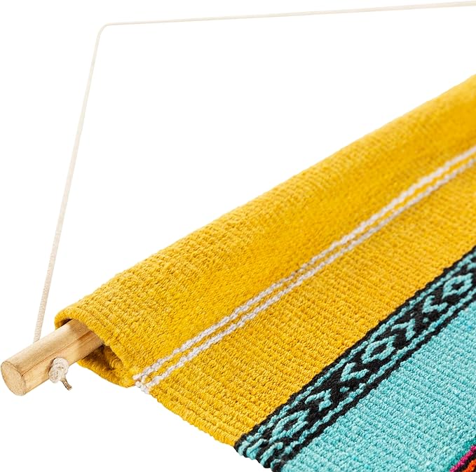 Mark&Day Wall Hanging, Westendorf Global Farmhouse Bright Yellow Tapestry Wall Hanging for Living Room, Bedroom, Office or Kitchen (36"H x 18"W)