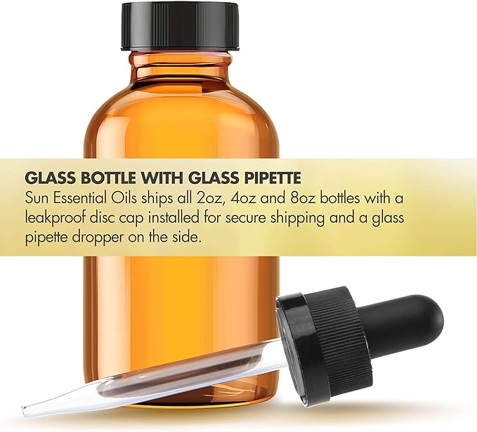 Sun Essential Oils - Roman Chamomile Essential Oil (4 oz) for Diffuser, Skin, Body, Face, Aromatherapy Massage & Humidifier, Scent for Soap, Candle, Shampoo & Lotion Making at Home