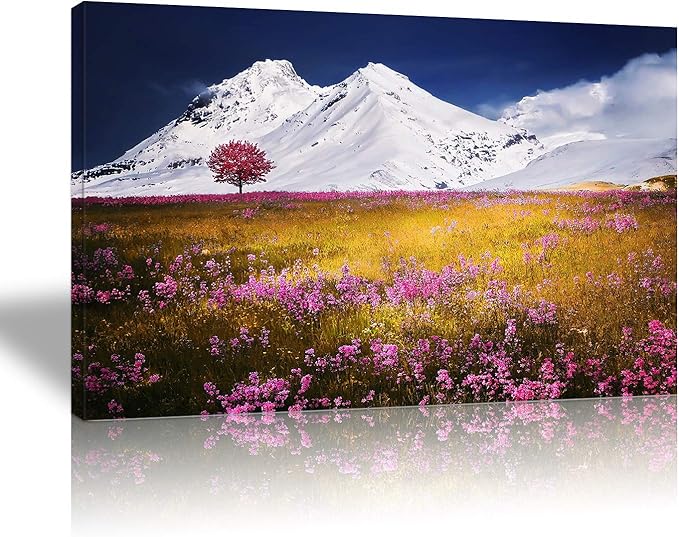 Looife Custom Canvas Wall Art from Your Photo 48x32 inch Frame Personalized Picture Prints Decor Wrapped Canvas Poster for Room Decoration Ready to Hang