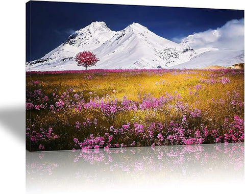Looife Custom Canvas Wall Art from Your Photo 48x32 inch Frame Personalized Picture Prints Decor Wrapped Canvas Poster for Room Decoration Ready to Hang