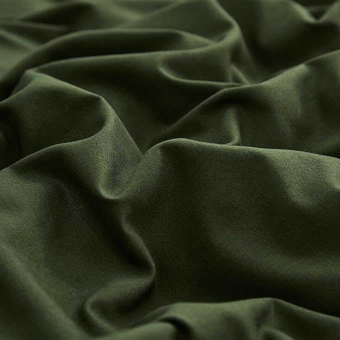 Pureant Dark Green Comforter Set Twin Olive Green Bedding Comforter Army Green Twin Comforter for Women Men Hunter Green Twin Size Comforter Soft Minimalist Military Green Bedding Breathable