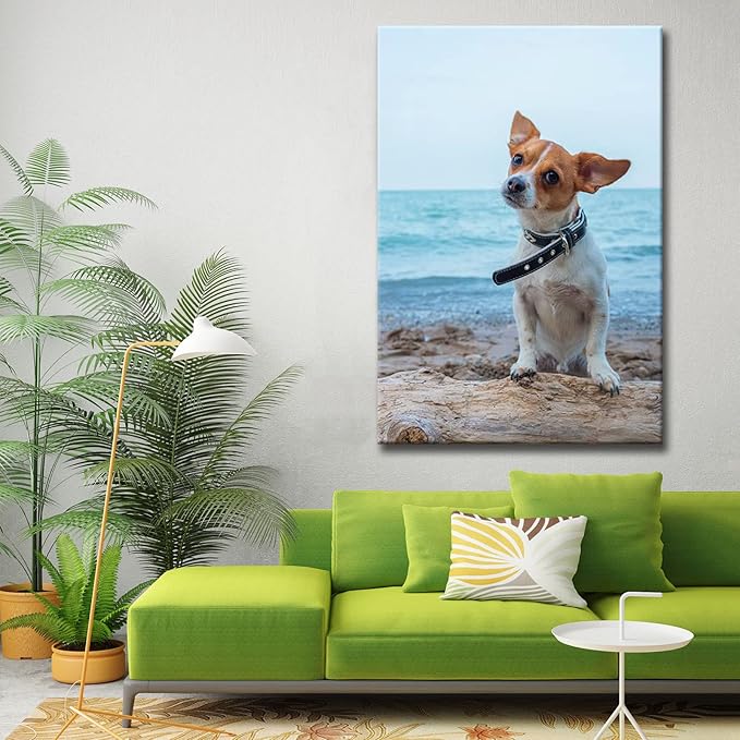Looife Custom Canvas Prints, Personalized Wall Art with Your Photo on Canvas - 24"x36"
