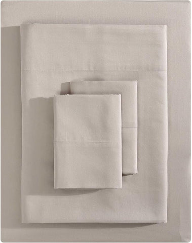 Vera Wang - Queen Sheet Set, Luxury Sateen Cotton Bedding, 800 Thread Count, Soft & Smooth Bedding Set (Beige, Queen)