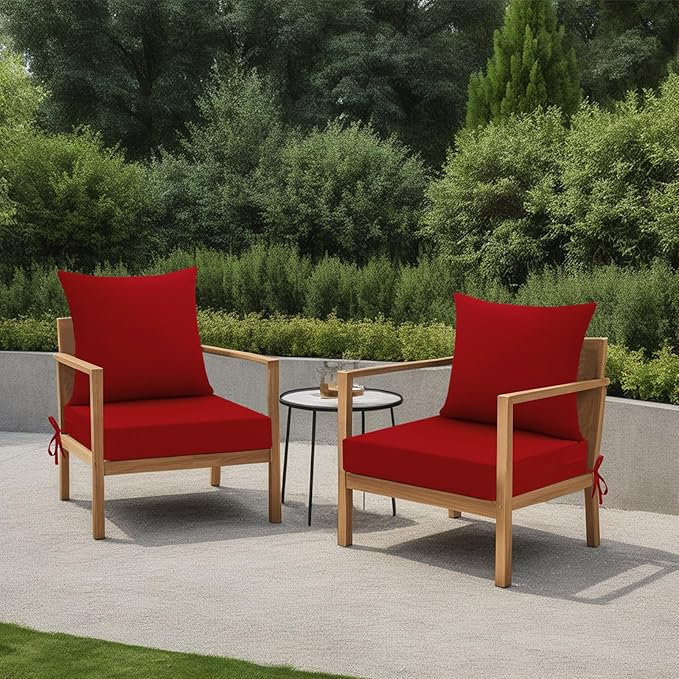 idee-home Outdoor Cushions for Patio Furniture, Waterproof Outdoor Seat Cushion Hampton Bay Deep Seat Replacement Cushions for Garden