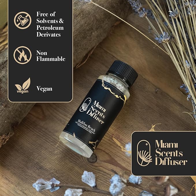 Malibu Beach Scent Inspired by Four Seasons Hotel 4 Fl Oz - 120 ml Essential Oils Aroma for Home Office Diffuser Luxury Fragance Refill Aromatherapy Fresh Blend of Bergamot, Sweet Musk and Sandalwood.