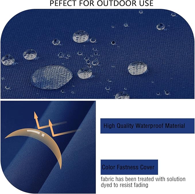 idee-home Outdoor Cushions for Patio Furniture, Waterproof Outdoor Seat Cushion Hampton Bay Deep Seat Replacement Cushions for Garden