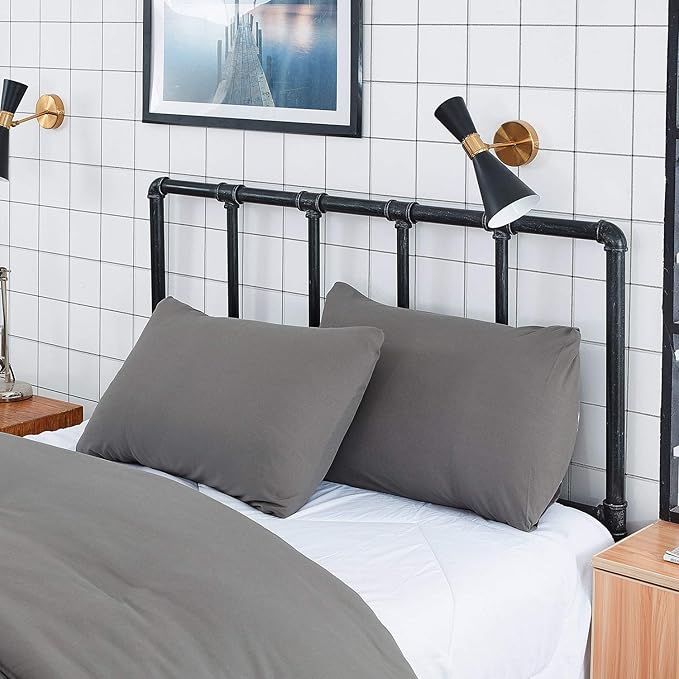 Pureant Grey Comforter Set King 3Pcs Dark Gray Bedding Comforter Sets Gray Comforter King Size Soft Men Boys Elegant Gray Comforter Charcoal Grey King Size Quilts Luxurious Smoke Grey Bedding